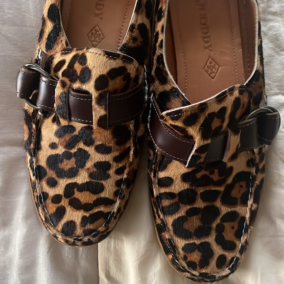 Quoddy Leopard Mules - Picture 2 of 6